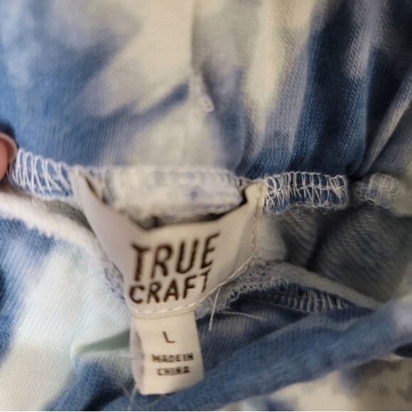 True Craft Blue Tie Dye Joggers with Pockets Womens Size Large - Picture 8 of 9